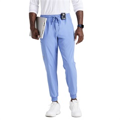 Men's Jogger Scrub Pant with Drawstring Elastic Waistband and Cargo Pocket